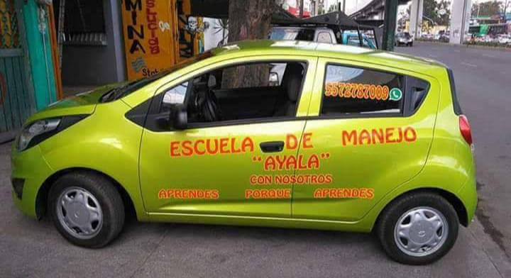 Escuela de manejo Ayala